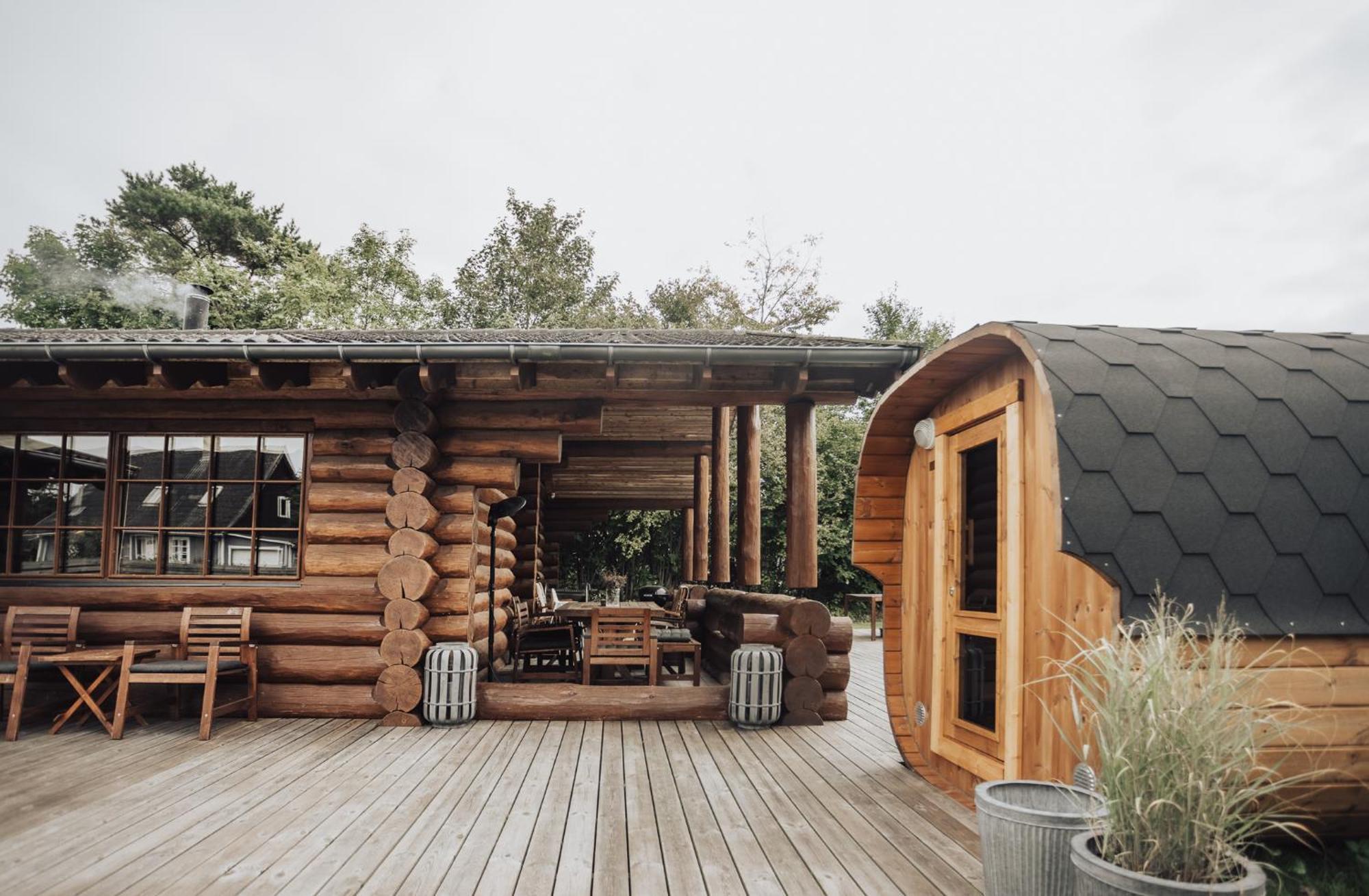 Fjordhygge - Authentic Wood Log Cabin Summerhouse Near Water, Fjord And Forest Jægerspris Exterior foto